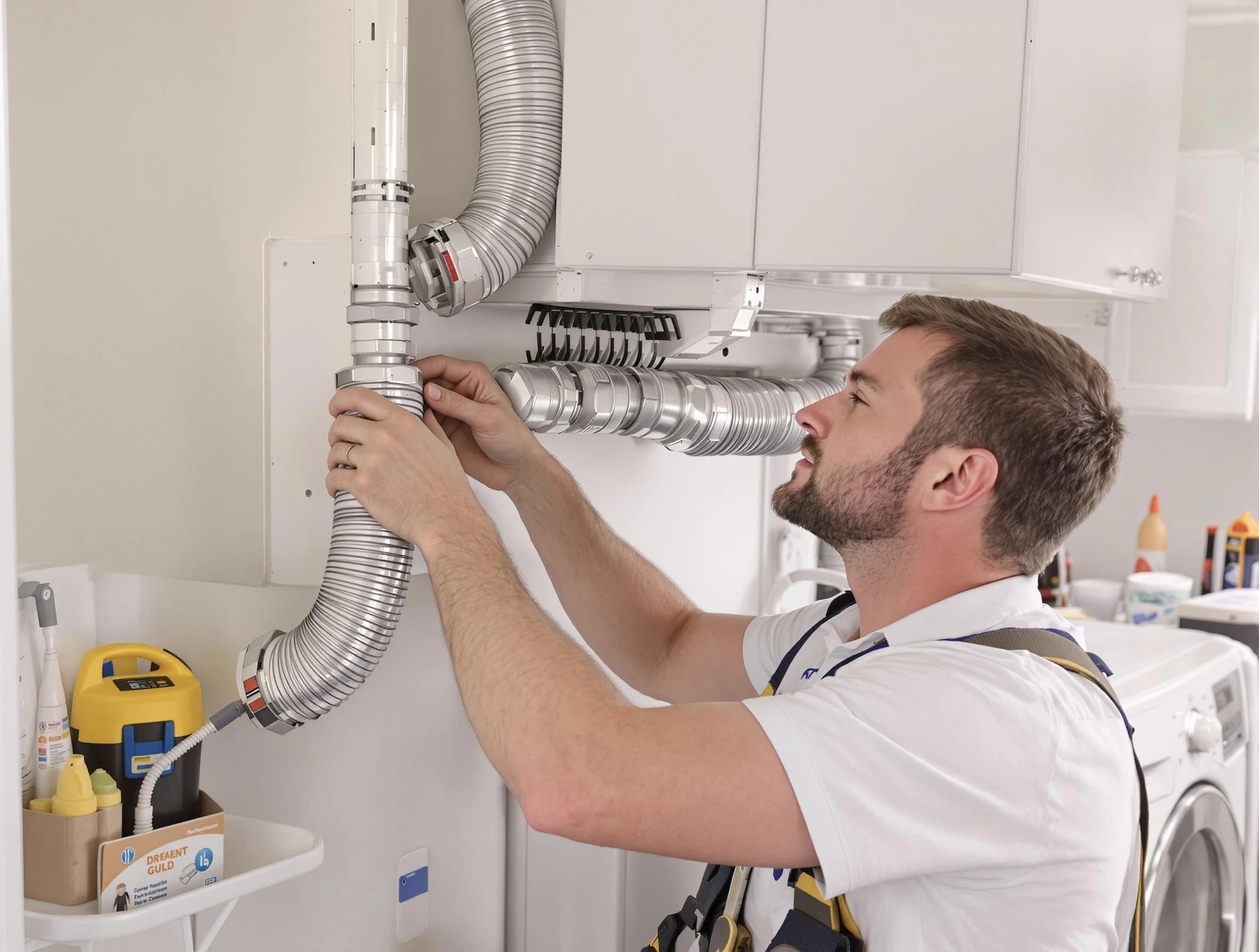 Professional dryer vent repair and installation by Tecumseh Dryer Vent Cleaning in Tecumseh