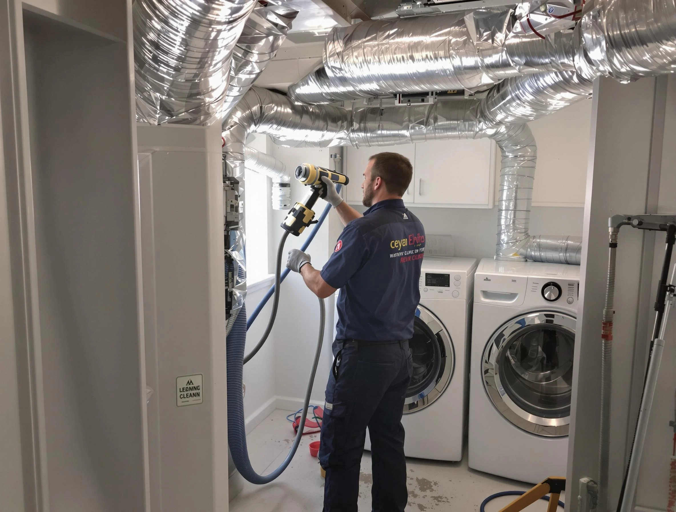 Tecumseh Dryer Vent Cleaning specialist using advanced equipment for thorough duct cleaning in Tecumseh