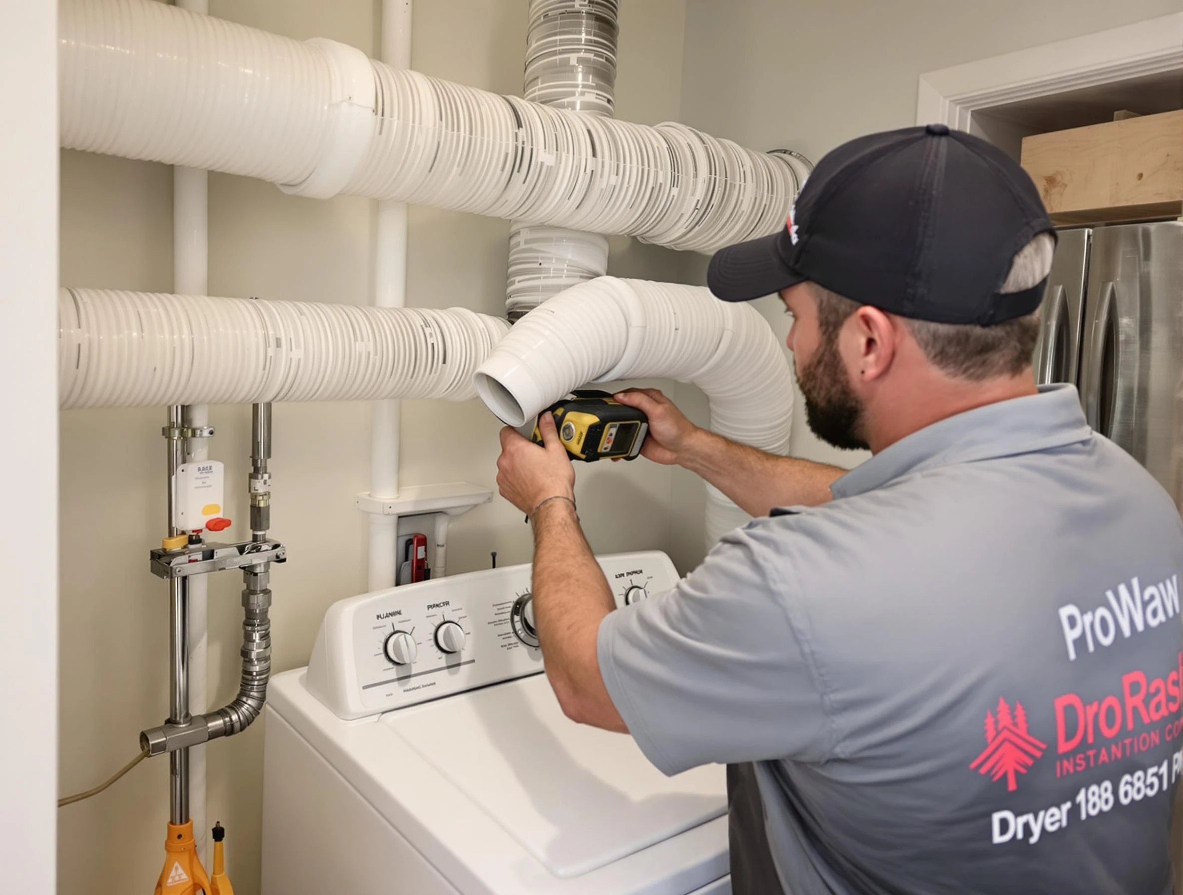 Professional dryer vent hose installation by Tecumseh Dryer Vent Cleaning in Tecumseh